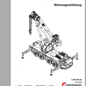 Manitowoc Grove Cranes GMK 4100L 1 Maintenance Manuals DE 2