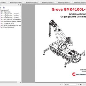 Manitowoc Grove Cranes GMK 4100L 1 Operator Manuals DE 2