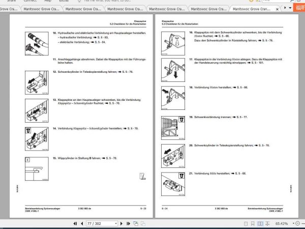Manitowoc Grove Cranes GMK 4100L 1 Operator Manuals DE 4