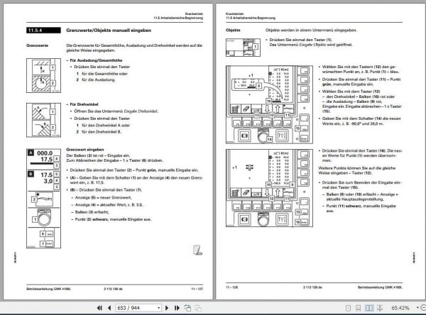 Manitowoc Grove Cranes GMK 4100L Operator Manuals DE 3 1