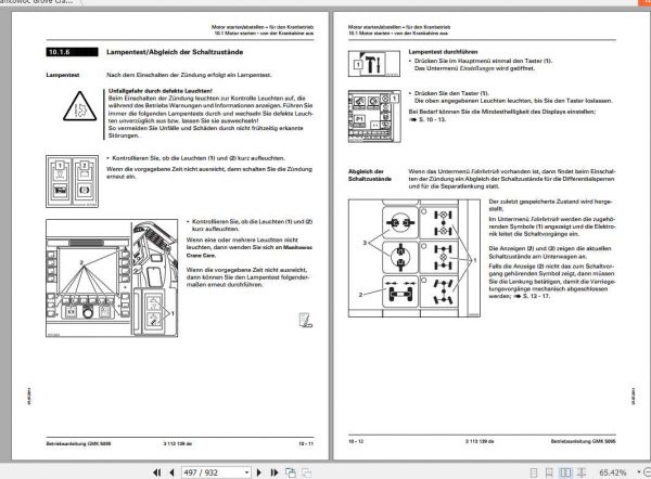 Manitowoc Grove Cranes GMK 5095 Operator Manuals DE 3