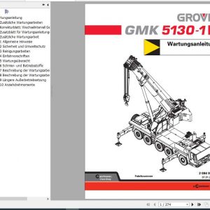 Manitowoc Grove Cranes GMK 5130 1 Maintenance Manuals 2084919 DE 1
