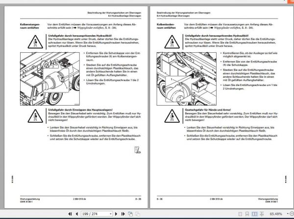 Manitowoc Grove Cranes GMK 5130 1 Maintenance Manuals 2084919 DE 2