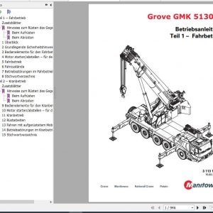 Manitowoc Grove Cranes GMK 5130 2 Operator Manuals DE 1