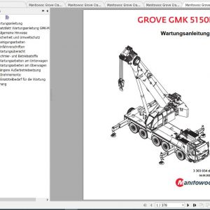 Manitowoc Grove Cranes GMK 5150L Maintenance Manuals DE 2