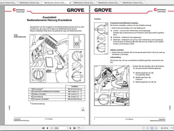 Manitowoc Grove Cranes GMK 5220 Operator Manuals DE 3