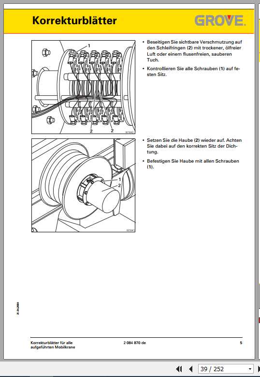 Manitowoc Grove Cranes GMK 6300 Maintenance Manuals 2084556 DE 2