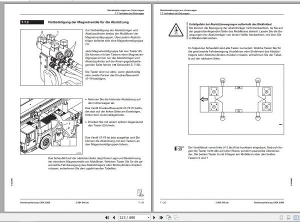 Manitowoc Grove Cranes GMK 6300 Operator Manuals DE 3