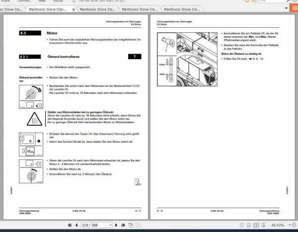 Manitowoc Grove Cranes GMK 6300L Maintenance Manuals DE 2
