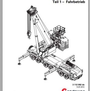 Manitowoc Grove Cranes GMK 6400 Operator Manuals DE 1