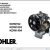 Manitowoc Kohler Engine KDW702 KDW1003 KDW1404 Owners Manual 1
