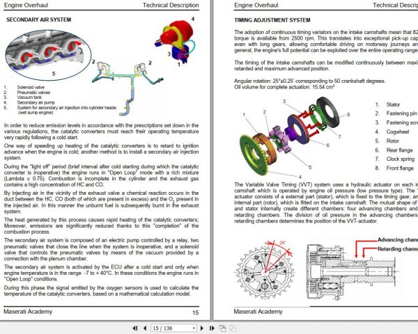 Maserati 4200cc F136UD F136UC Engine Overhaul Course 2