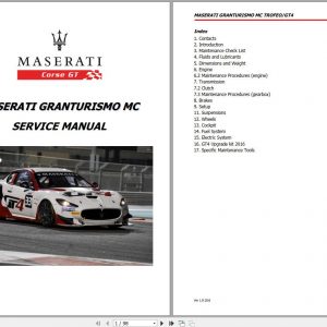 Maserati GranTurismo MC Sevice Manual 1