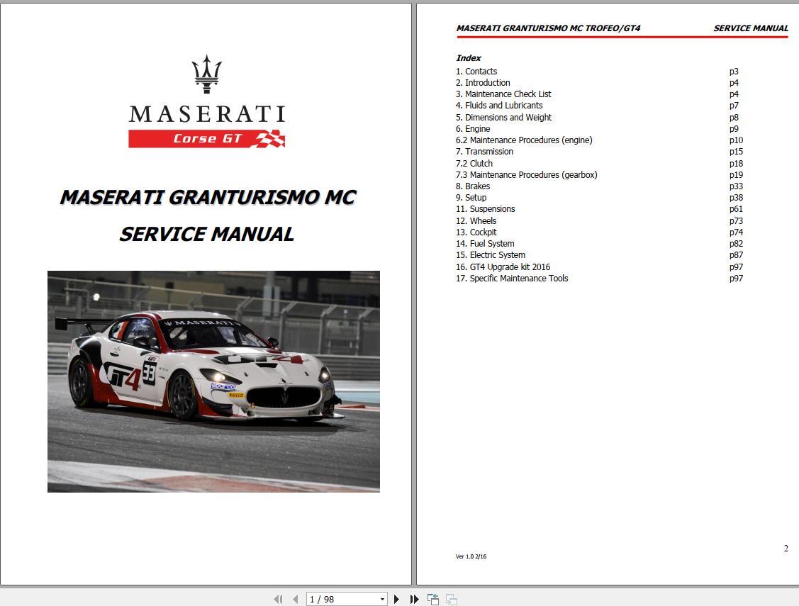Maserati GranTurismo MC Sevice Manual 1