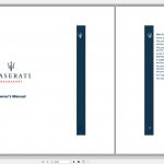 Maserati Grandsport Owner Manual 1