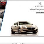 Maserati Quattroporte Owner Manual 1