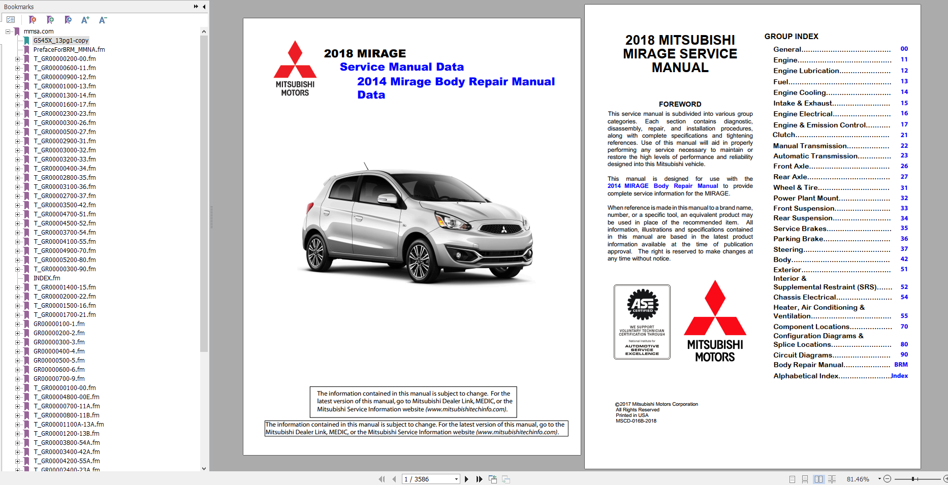 Mitsubishi Mirage 2018 Workshop Manual 3