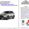 Mitsubishi Outlander PHEV 2018 Workshop Manual 2