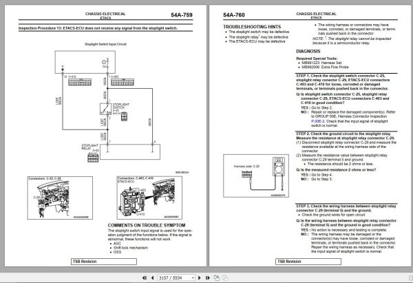 Mitsubishi Outlander Sport RVR 2011 Workshop Manual Body Repair Manual 4