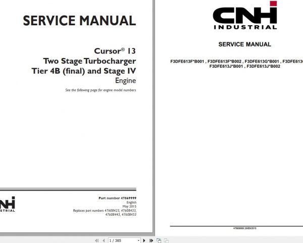 New Holland Engine Service Manual CD1 1