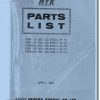 Nichiyu Forklift FBRA9 10 12 30 Parts List 1