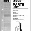 Nichiyu Forklift FBRAW9 18 60 63 Series Parts List 1