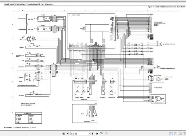 Raymond Counterbalanced Lift Trucks 4400 4700 Maintenance Manual Schematics Diagram 3
