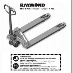 Raymond Hand Pallet Truck RJ50 Replacement Part Manual 1
