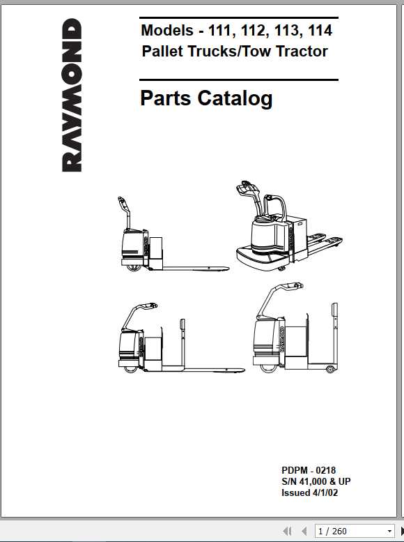 Raymond Pallet Truck 111 112 113 114 Part Catalog Schematics Diagram 2