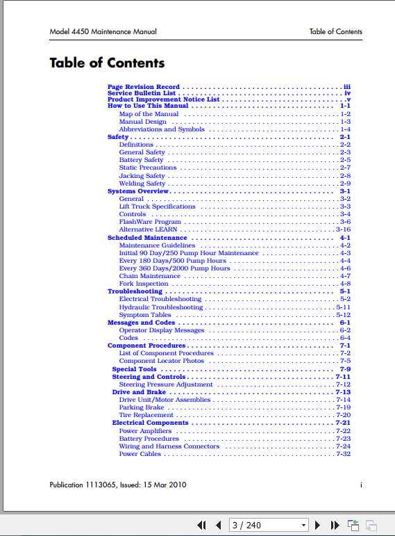 Raymond Sit Down Counterbalanced Lift Truck 4450 Maintenance Manual 1113065A 2