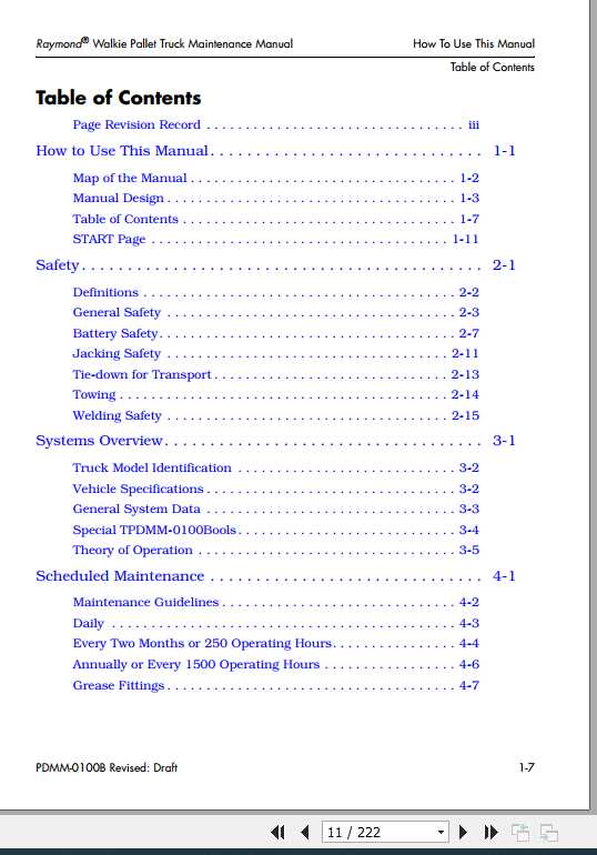 Raymond Walkie PalletTruck 101 Maintenance Manual PDMM 0100B 2