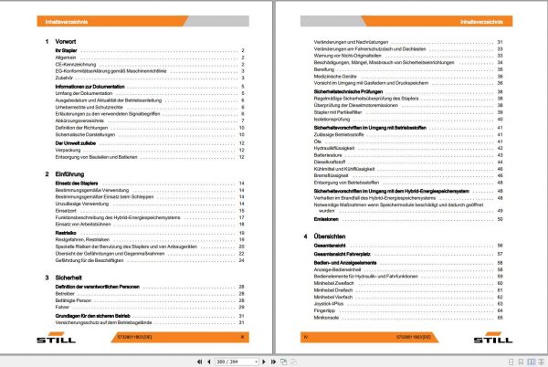 Still Diesel Forklift Hydrid 2 RX70 22 RX70 25 RX70 30 RX70 35 7361 7364 User Manual DE 2