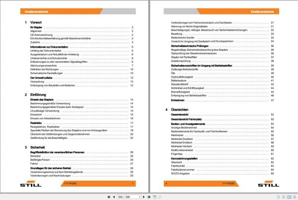Still Diesel Forklift RX70 22 RX70 25 RX70 30 RX70 35 7321 7324 7329 7330 User Manual DE 2