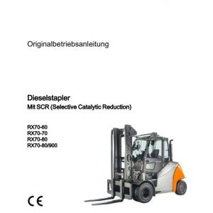 Still Diesel Forklift RX70 60 RX70 70 RX70 80 with SCR 7341 7344 User Manual DE 1
