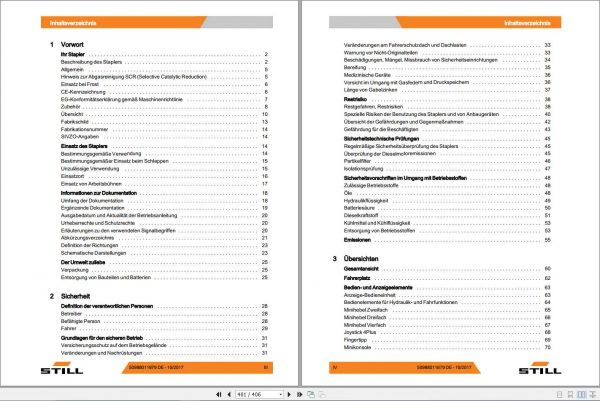 Still Diesel Forklift RX70 60 RX70 70 RX70 80 with SCR 7341 7344 User Manual DE 2