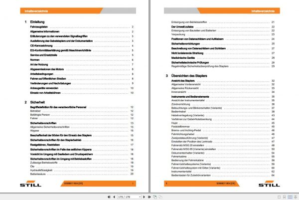 Still Diesel LPG Forklift RC40 16 RC40 18 RC40 20 4012 4013 4021 User Manual DE 2
