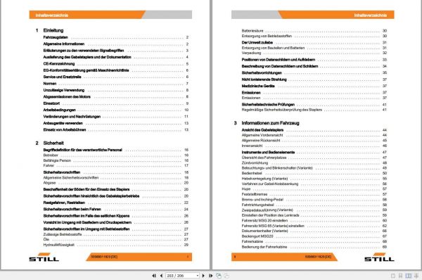 Still Diesel LPG Forklift RC40 25 RC40 30 RC40 35 4051 4053 User Manual DE 2