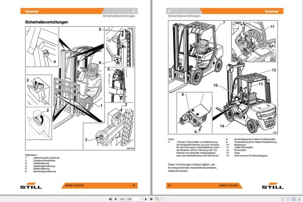 Still Diesel LPG Forklift RC40 25 RC40 30 RC40 35 4051 4053 User Manual DE 3