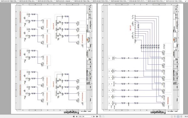 Still Diesel LPG Forklift RX70 Electrical Hydraulic Schematic DE 2