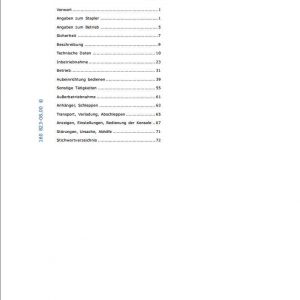 Still Electric Forklift R20 15 R20 20P R20 2008 2014 User Manual DE 2
