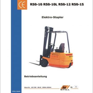 Still Electric Forklift R50 10 R50 15 R5041 R5044 User Manual DE 1