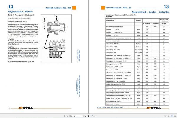 Still Electric Forklift R60 20 to R60 50 Workshop Manual DE 2