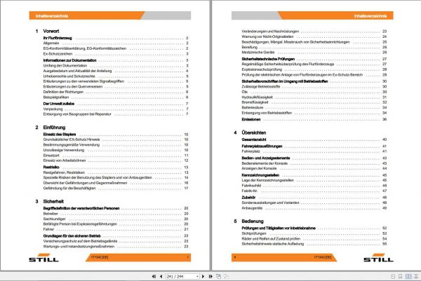 Still Electric Forklift R60 22 R60 25 R60 30 6036 6039 User Manual DE 2