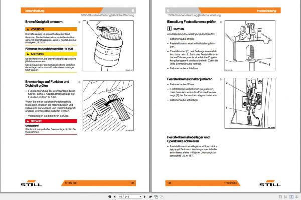Still Electric Forklift R60 22 R60 25 R60 30 6036 6039 User Manual DE 3