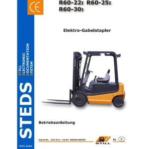 Still Electric Forklift R60 22i R60 25i R60 30i R6036 R6039 User Manual DE 1