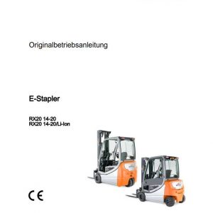 Still Electric Forklift RX 20 14 20 Li ion 6219 6231 User Manual DE 1
