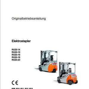 Still Electric Forklift RX20 14 15 16 18 20 6211 6217 User Manual DE 1