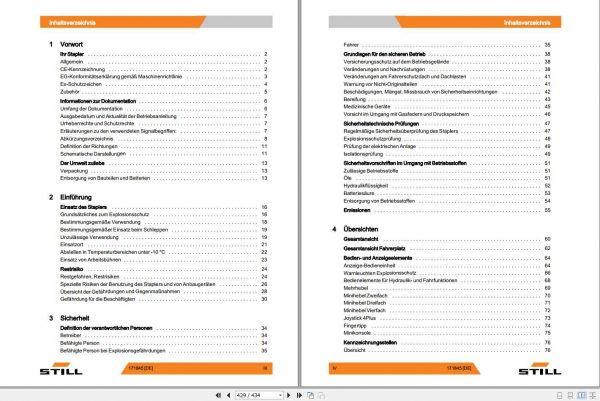 Still Electric Forklift RX20 16 18 20 Explosion Proof 6211 6217 User Manual DE 2