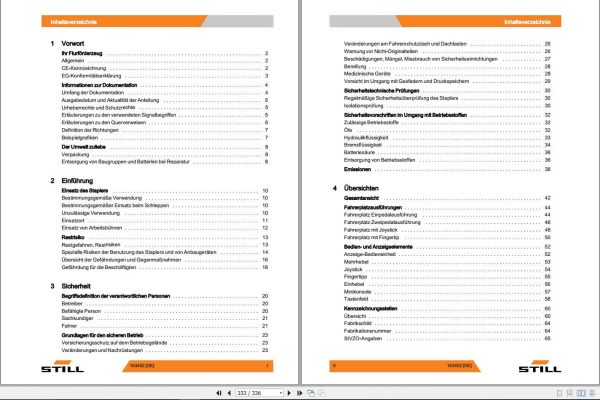 Still Electric Forklift RX50 10 13 15 16 5051 5055 User Manual DE 2