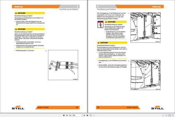 Still Electric Forklift RX50 10 13 15 16 Explosion Proof 5060 5066 User Manual DE 3